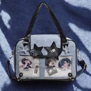 PU Leather Ita Bag, Anime Merch Display, Crossbody Tote
