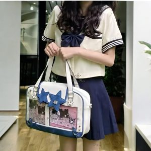 PU Leather Ita Bag, Anime Merch Display, Crossbody Tote