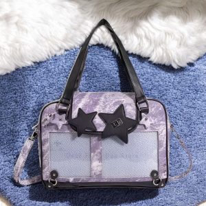 PU Leather Ita Bag, Anime Merch Display, Crossbody Tote