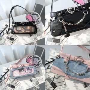 Punk Vintage Y2K Ita Clutch Bag for Women