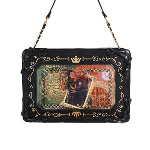 Retro Picture Frame Embossing Tote Bag