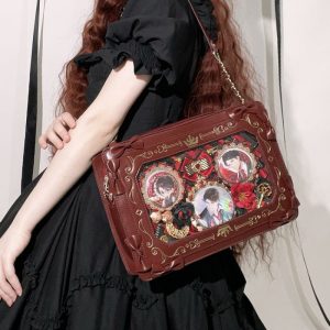 Retro Picture Frame Embossing Tote Bag