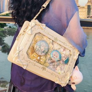 Retro Picture Frame Embossing Tote Bag