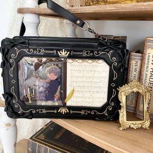 Retro Picture Frame Embossing Tote Bag