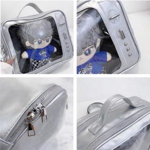 Retro TV Ita Bag: Kawaii Clear Display Crossbody for Pins & Anime Collectors