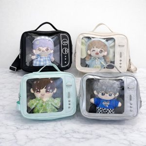 Retro TV Ita Bag: Kawaii Clear Display Crossbody for Pins & Anime Collectors