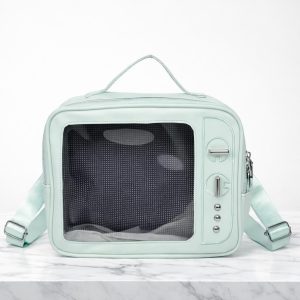 Retro TV Ita Bag: Kawaii Clear Display Crossbody for Pins & Anime Collectors