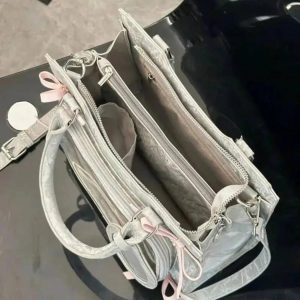 Ribbon Bow Ita Bag – Japanese Lolita Harajuku PU Crossbody Shoulder Handbag with Transparent Pocket