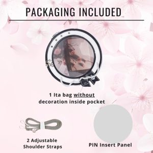 Sailor ita bag & backpack, Kawaii circle ita backpack, crossbody ita bag, kawaii ITA bag, enamel pin ita bag, anime convention ita bag