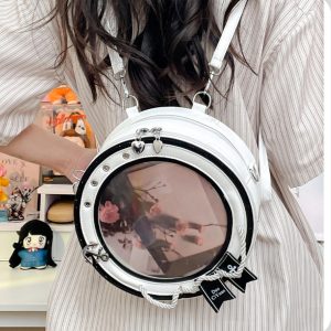 Sailor ita bag & backpack, Kawaii circle ita backpack, crossbody ita bag, kawaii ITA bag, enamel pin ita bag, anime convention ita bag