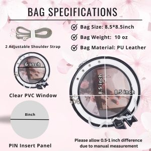 Sailor ita bag & backpack, Kawaii circle ita backpack, crossbody ita bag, kawaii ITA bag, enamel pin ita bag, anime convention ita bag