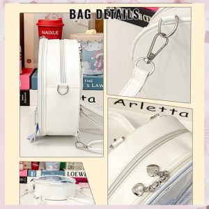 Sailor ita bag & backpack, Kawaii circle ita backpack, crossbody ita bag, kawaii ITA bag, enamel pin ita bag, anime convention ita bag