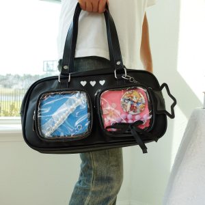 Shoulder Ita Bag with Display Windows: Kawaii Anime Cosplay Purse