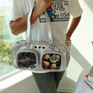 Shoulder Ita Bag with Display Windows: Kawaii Anime Cosplay Purse