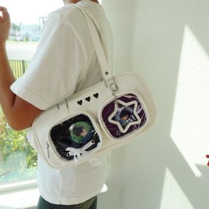 Shoulder Ita Bag with Display Windows: Kawaii Anime Cosplay Purse