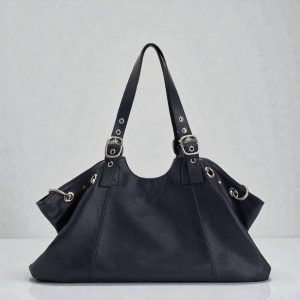 Smooth Vegan Leather Vintage Hobo Tote
