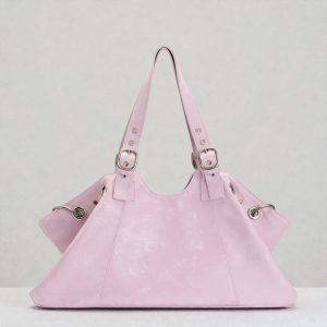Smooth Vegan Leather Vintage Hobo Tote