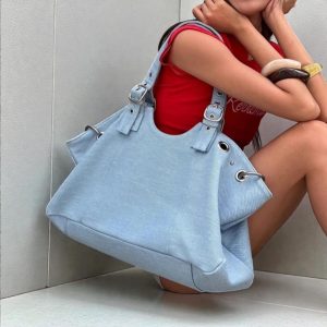 Smooth Vegan Leather Vintage Hobo Tote