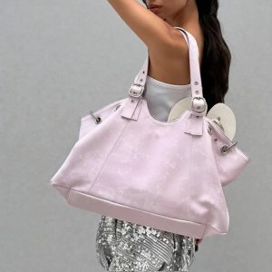 Smooth Vegan Leather Vintage Hobo Tote