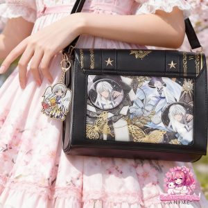 Spell book ita bag, anime ita bag, kawaii display bag, enamel pin ita bag, witchy ita bag, fantasy cosplay bag, kawaii ita crossbody