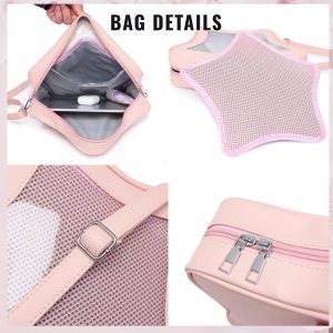 Star Crossbody ITA Bag, kawaii star Ita bag, enamel pin ita bag, PU leather ita bag, cosplay bag, anime convention ita bag
