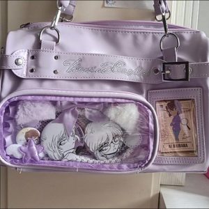 Star Fan Ita Shoulder Bag – PU Leather Transparent Display Handbag with Side Display Windows and Card Slot | Gift for Idol Fans