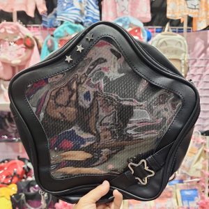 Star ITA backpack, kawaii star bag, ita backpack, enamel pin ita bag, PU leather ita bag, cosplay bag, anime convention ita bag