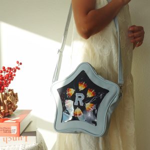 Star Ita Bag Crossbody, Kawaii Pin Display Cross body, Clear Window Purse for Anime Pins, Cute Shoulder Bag for Collectors, Unique Itabag.