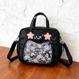 Star Ita Bag with Clear Display Window – Kawaii Crossbody Purse for Anime Fans, Cosplayers & Idol Collectors