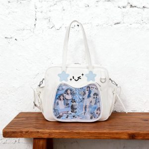 Star Ita Bag with Clear Display Window – Kawaii Crossbody Purse for Anime Fans, Cosplayers & Idol Collectors