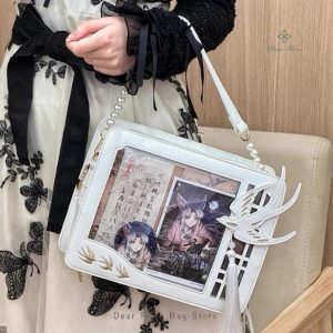 Swallow Tassel Ita Bag – Y2K Lolita Transparent Shoulder Crossbody Handbag for Women