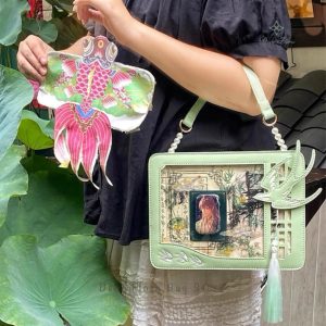 Swallow Tassel Ita Bag – Y2K Lolita Transparent Shoulder Crossbody Handbag for Women