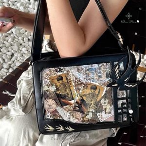 Swallow Tassel Ita Bag – Y2K Lolita Transparent Shoulder Crossbody Handbag for Women