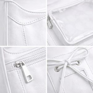 Transparent Ita Shoulder Bag Japanese Style – Spacious Crossbody Purse for Students & Daily Outfits