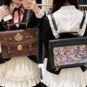 Vintage Embroidery ITA Backpacks & Crossbody Messenger Bag, Women Handbags Luxury Design Shoulder Crossbody Bags