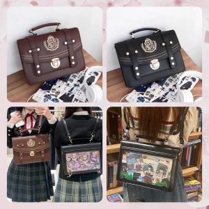 Vintage Embroidery ITA Backpacks & Crossbody Messenger Bag, Women Handbags Luxury Design Shoulder Crossbody Bags