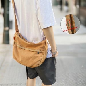 Vintage Shopper, Personalized Embroidered Canvas Tote Bag, Zippered Diaper Bag, Women Envelope Bag, Office Commuter Canvas Bags,Gift For Her