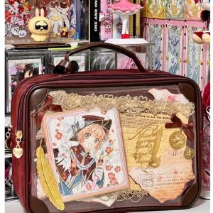 Vintage Solid Ita Bag Women PU Leather Square Crossbody Tote | Y2K Multi-Pocket Shoulder Handbag