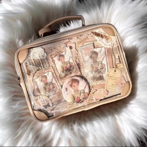 Vintage Solid Ita Bag Women PU Leather Square Crossbody Tote | Y2K Multi-Pocket Shoulder Handbag