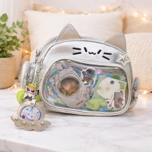 White Cat Ita Display Shoulder Bag