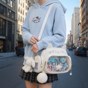 White Cat Ita Display Shoulder Bag