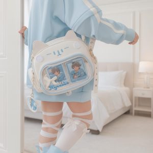 White Cat Ita Display Shoulder Bag