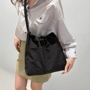 Women's Large Lightweight Summer Tote – Minimalist Shoulder & Crossbody Handbag