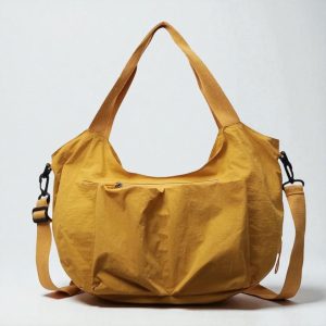 Women’s Nylon Crossbody Tote: Large Casual Single Shoulder Handbag