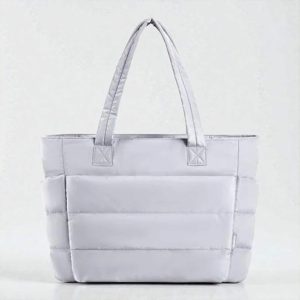 Women’s Padded Tote: Large Capacity Puffer Lightweight Handbag