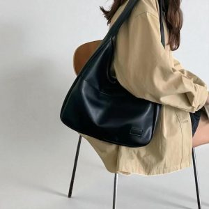 Women’s Vegan Leather Tote Shoulder Bag