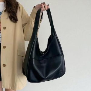 Women’s Vegan Leather Tote Shoulder Bag