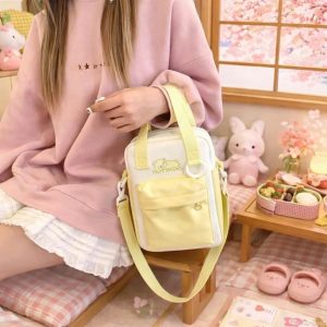 Y2K Doll Ita Bag Transparent Pocket Shoulder & Crossbody Purse