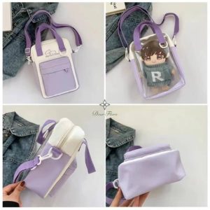 Y2K Doll Ita Bag Transparent Pocket Shoulder & Crossbody Purse
