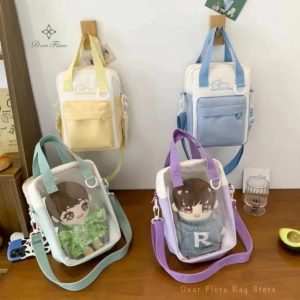 Y2K Doll Ita Bag Transparent Pocket Shoulder & Crossbody Purse